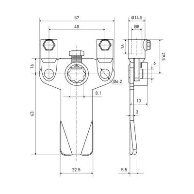 Roller Rod Cam 45