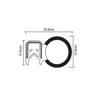 Pinchweld Rubber - Grip Range 0.8 - 2.5mm - 50m Roll