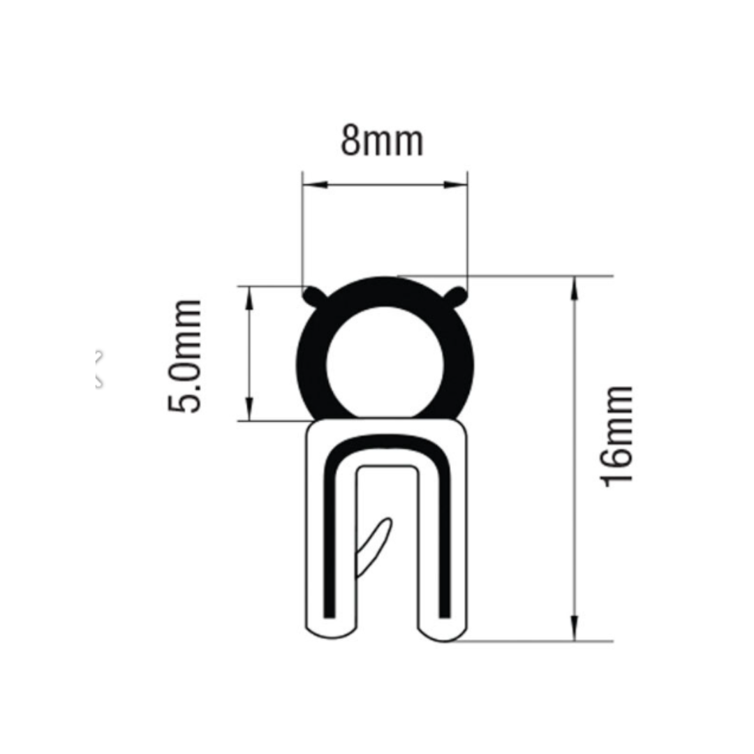 PINCHWELD TOP BUBBLE 15.5mm O/A Ht, 0.5-2.0mm