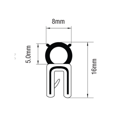 PINCHWELD TOP BUBBLE 15.5mm O/A Ht, 0.5-2.0mm