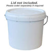 Round Plastic Pail - Metal Handle