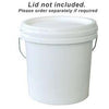 Round Plastic Pail - Metal Handle