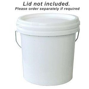 Round Plastic Pail - Metal Handle