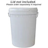 Round Plastic Pail - Metal Handle