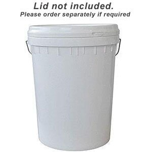 Round Plastic Pail - Metal Handle