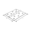 Zinc Plated Butt Hinge