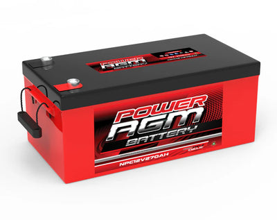 POWER AGM 12 VOLT AGM CYCLIC Battery NPC12V270AH