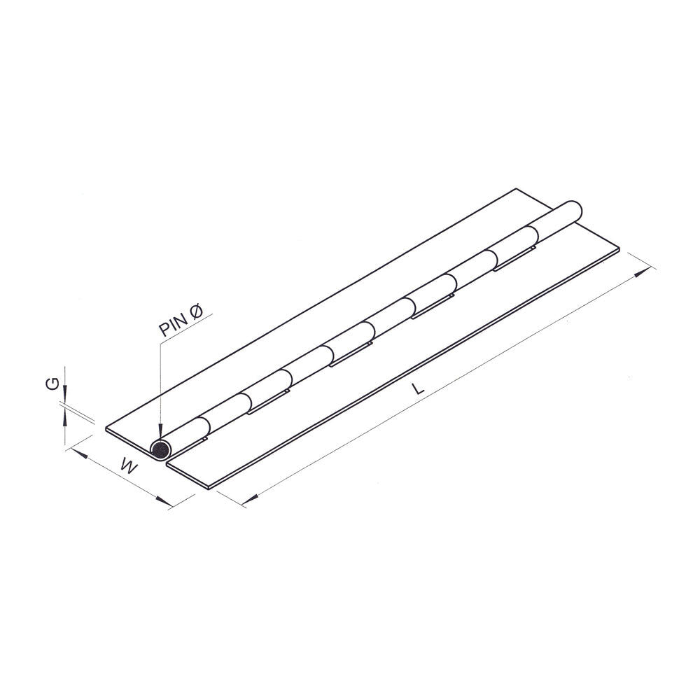 Stainless Steel Piano Hinge